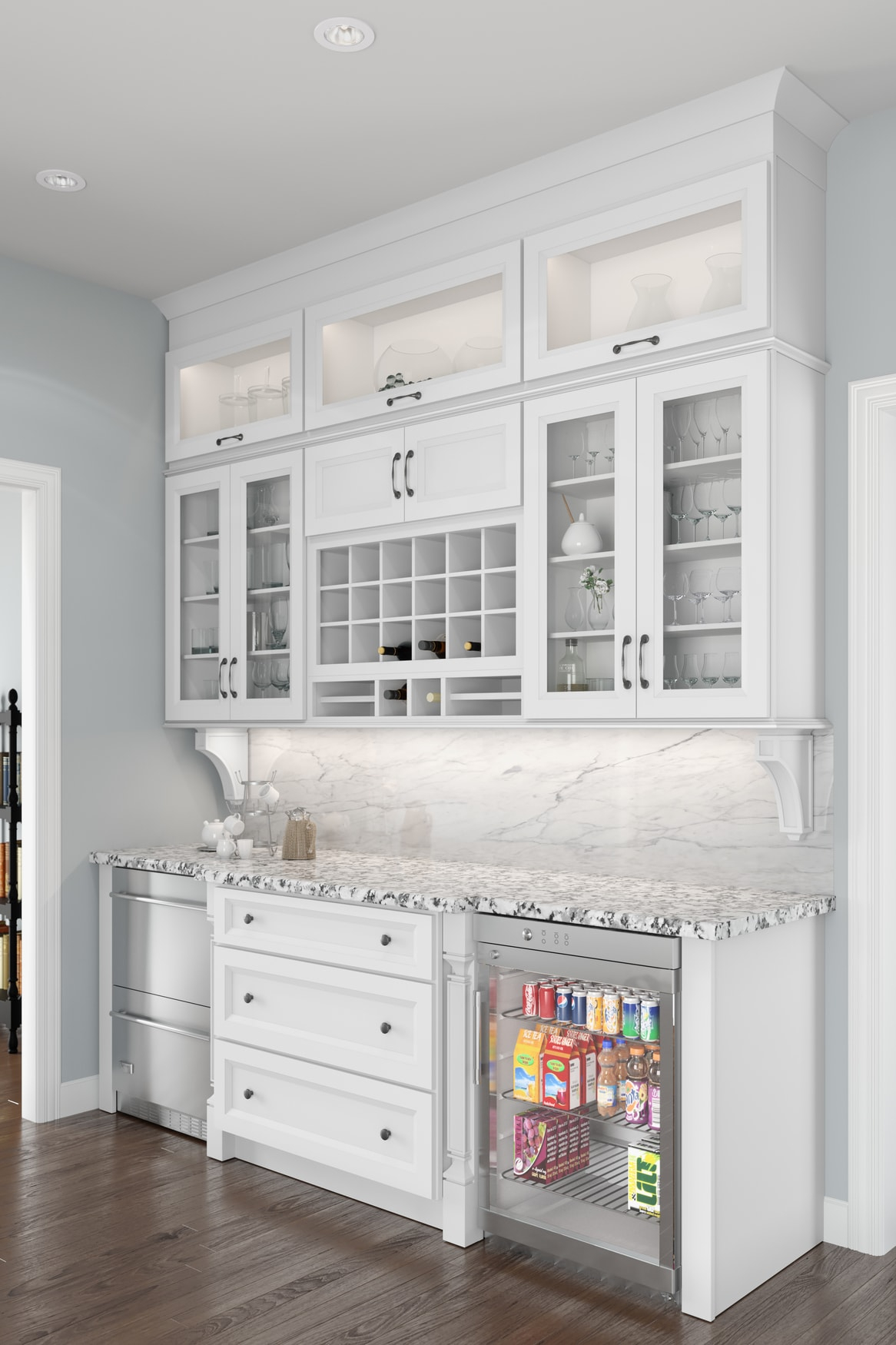 RTA - Elegant White - Double Drawer Front 2 Door Sink Base Cabinet | 4