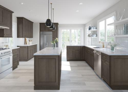 Providence Natural Grey Shaker Pre-Assembled Kitchen Cabinets