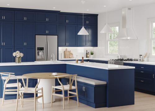 Bayville Blue RTA Kitchen Cabinets