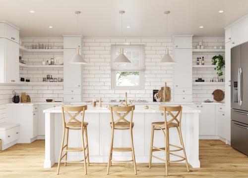 Portland White Kitchen Cabinets