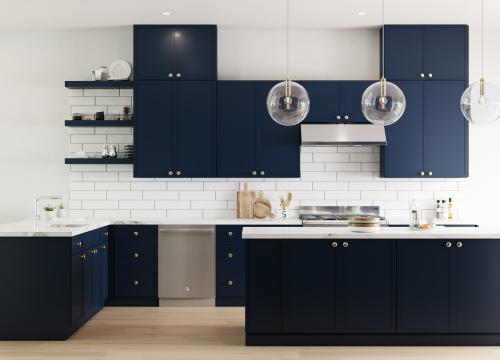Portland Navy Blue Kitchen Cabinets