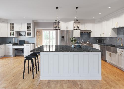 Providence White Pre-Assembled Kitchen Cabinets