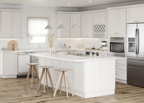Bright White Shaker Cabinets  Shop online at Wholesale Cabinets