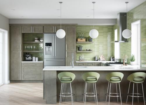 Cobblestone Grey Kitchen Cabinets