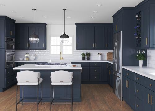 Southport Blue Shaker RTA Kitchen Cabinets