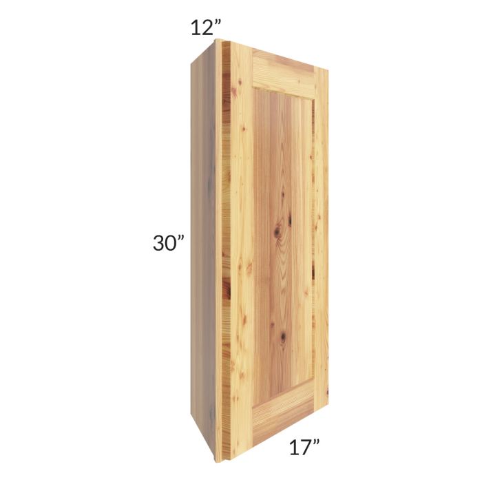 Rustic Shaker 12x30 Wall End Angle Cabinet