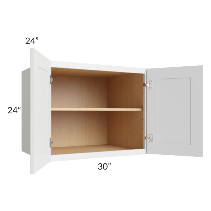 Catalina White 30x24x24 Wall Cabinet | The RTA Store