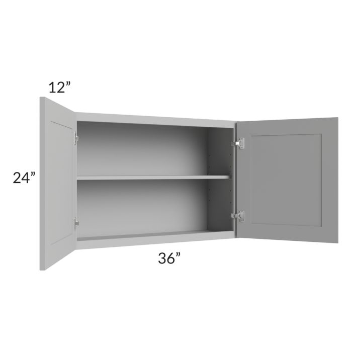 Pewter Grey Shaker 36x24 Wall Cabinet