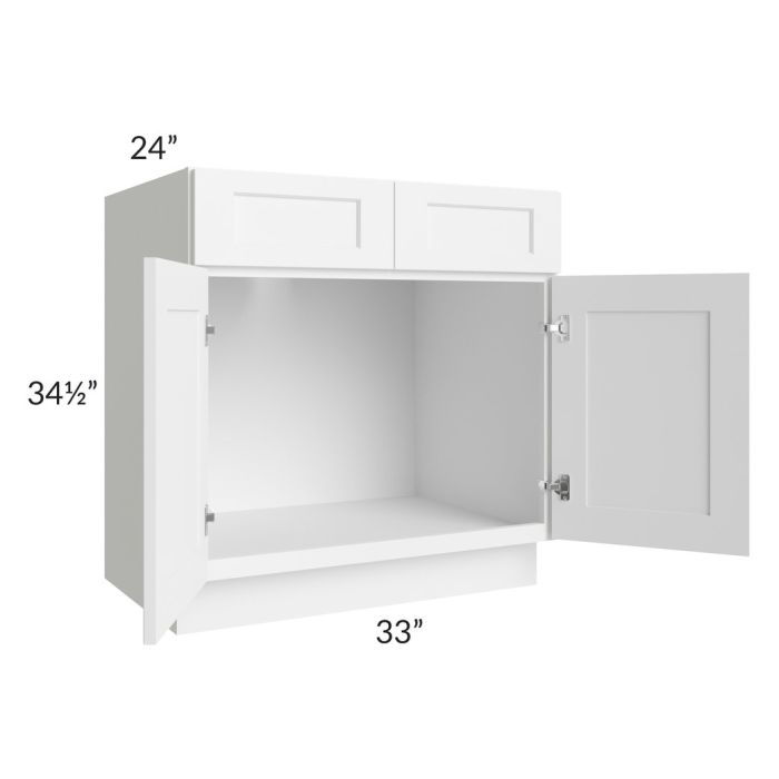 Sink Base Cabinets - Aspen White