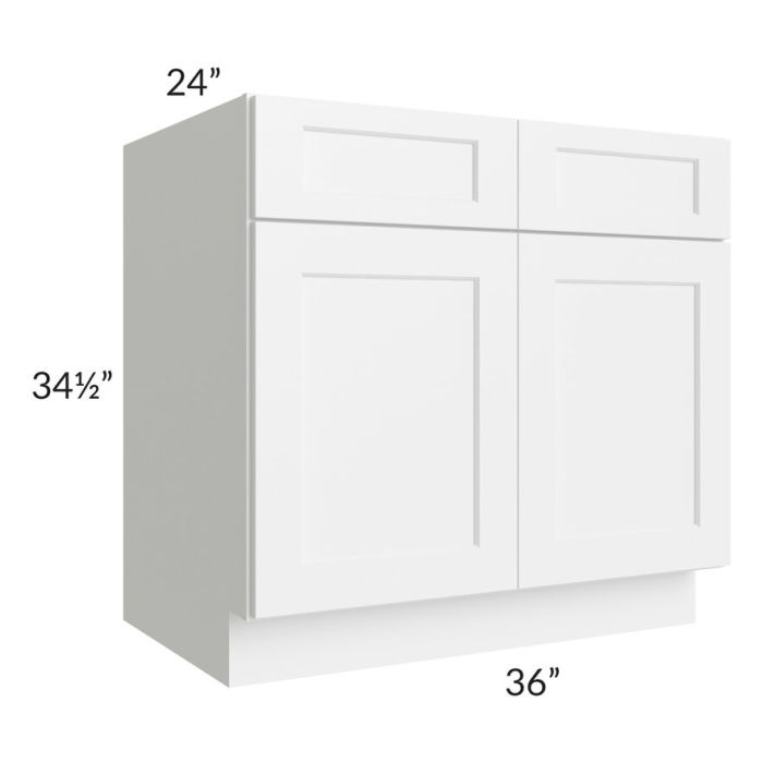 Sink Base Cabinets - Aspen White