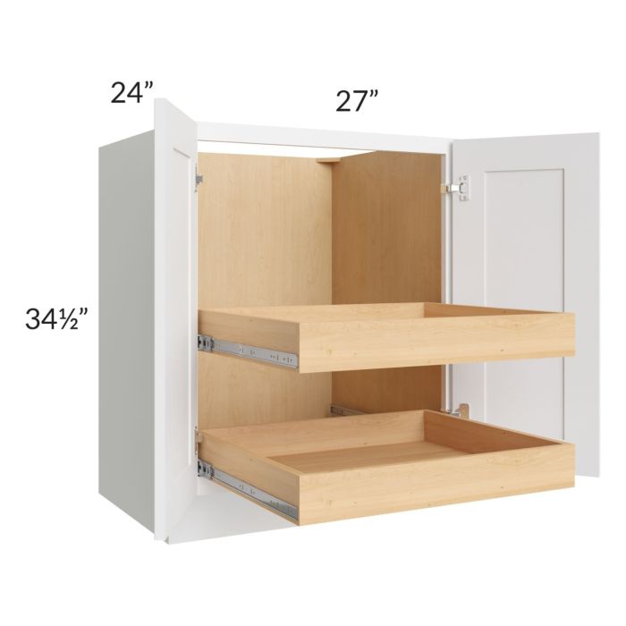 White Shaker Pull Out Shelf (Rollout Tray)