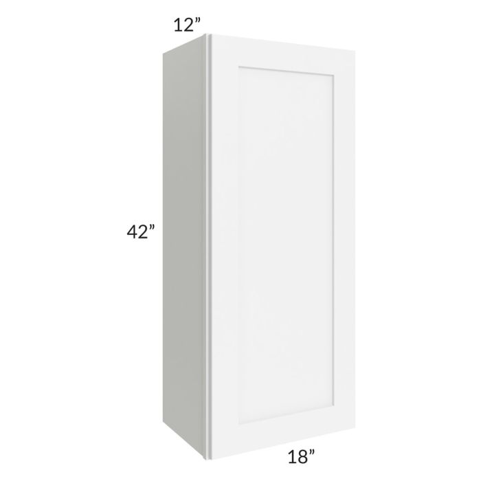 Brilliant White Shaker 18x42 Wall Cabinet