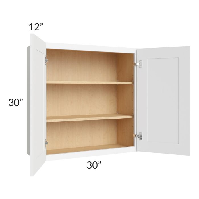 Royal White Shaker 30x30 Wall Cabinet