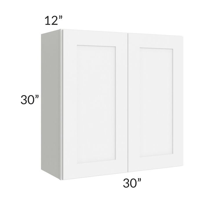 Brilliant White Shaker 30x30 Wall Cabinet