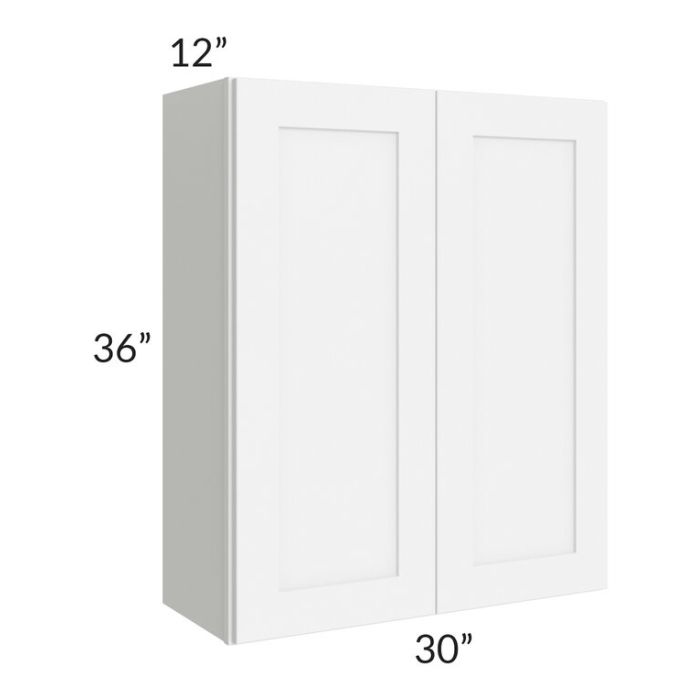 Brilliant White Shaker 30x36 Wall Cabinet