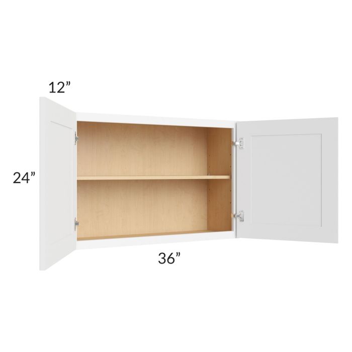 Royal White Shaker 36x24 Wall Cabinet