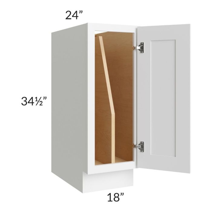 1 door base cabinet with FULL HEIGHT TRAY DIVIDERS