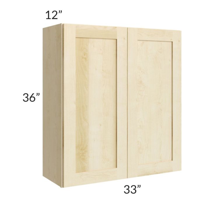 Unfinished Shaker 33x36 Wall Cabinet | The RTA Store