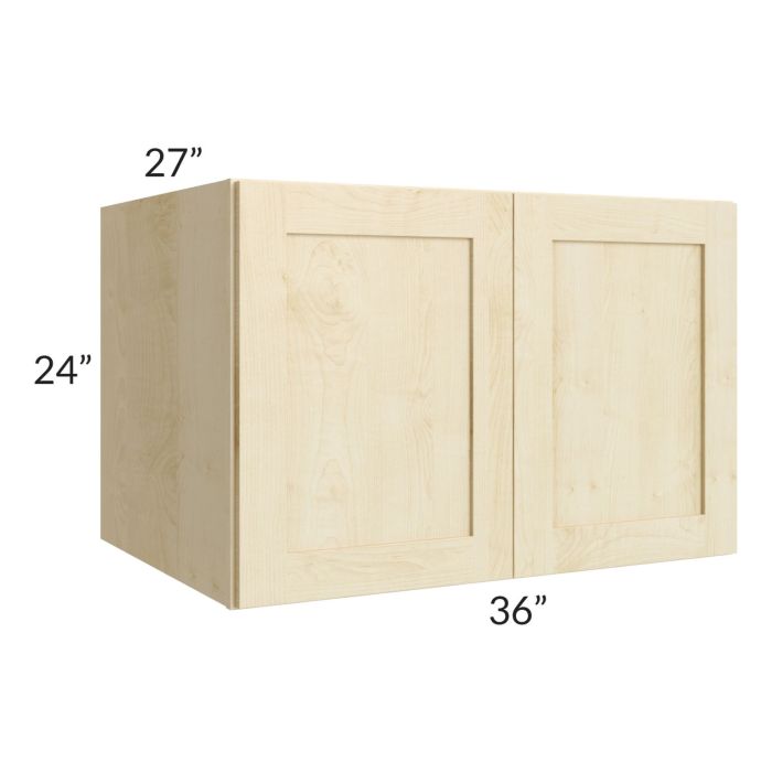 Unfinished Shaker 36x24x27 Wall Cabinet