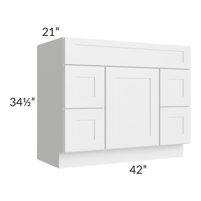 Midtown White Shaker 42