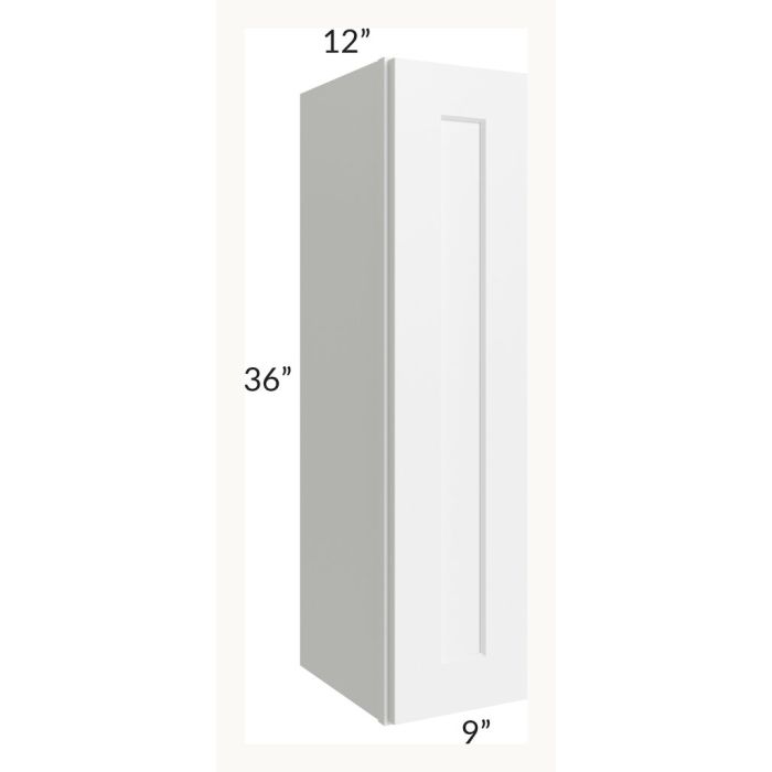 Midtown White Shaker 9x36 Wall Cabinet