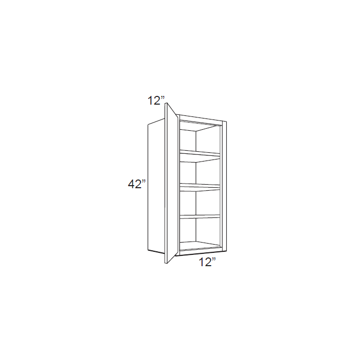 Dakota White 12x42 Wall Cabinet