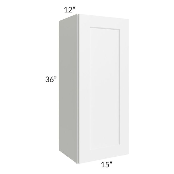 Aspen White Shaker 15x36 Wall Cabinet