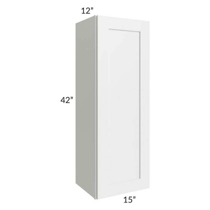 Vail White Shaker 15x42 Wall Cabinet