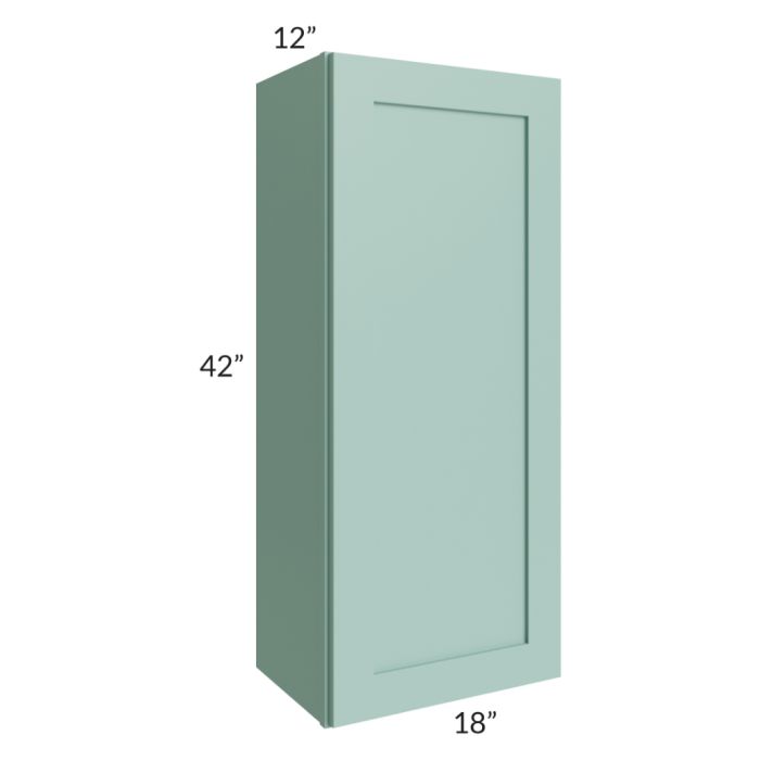 Midtown Sage Green Shaker 18x42 Wall Cabinet