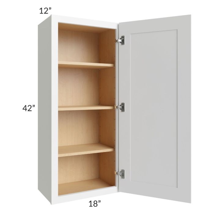 Vail White Shaker 18x42 Wall Cabinet