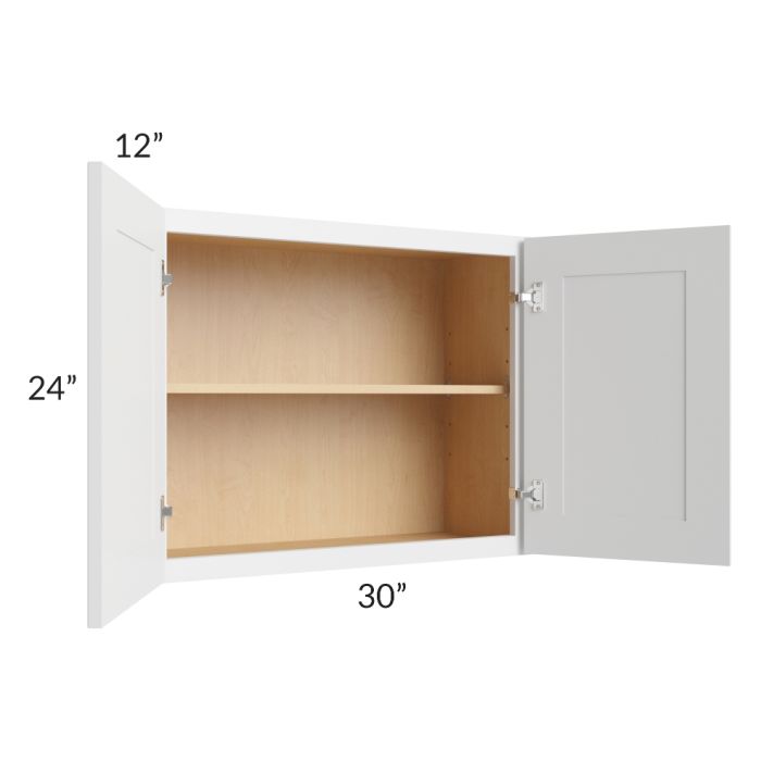 Midtown White Shaker 30x24 Wall Cabinet