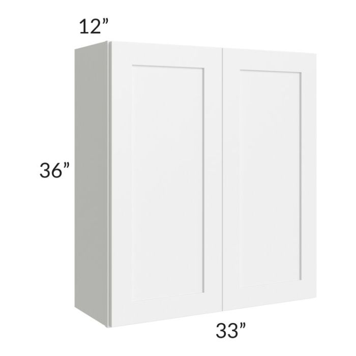 Aspen White Shaker 33x36 Wall Cabinet