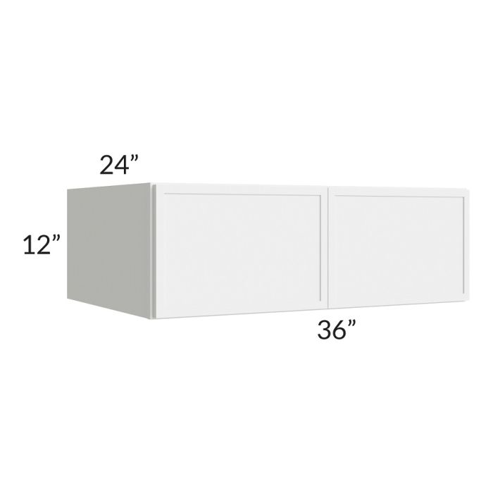 Portland White 36x12x24 Wall Cabinet   W361224b Pw Closed 1 