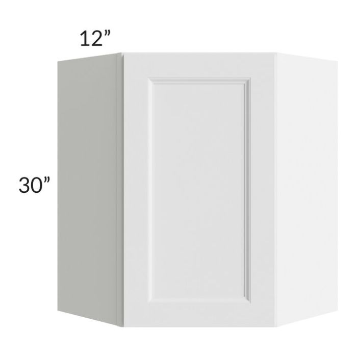 Providence White 24x30 Wall Diagonal Corner Cabinet