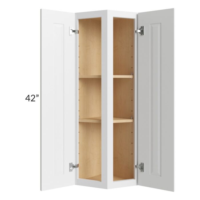 Southport White Shaker 12x42 Wall End Cabinet | The RTA Store