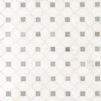 Bianco Dolomite Dotty Mosaic Tile