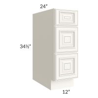 Signature Vanilla Glaze 12" Drawer Base Cabinet