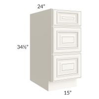 Signature Vanilla Glaze 15" Drawer Base Cabinet