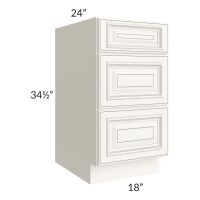 Signature Vanilla Glaze 18" Drawer Base Cabinet