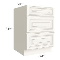 Signature Vanilla Glaze 24" Drawer Base Cabinet