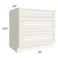 Signature Vanilla Glaze 36" Drawer Base Cabinet