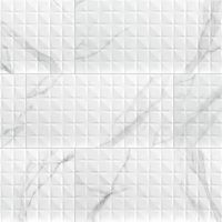 Dymo Statuary Chex White 12" x 24" Glossy Ceramic Tile