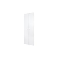 72 Inch Tall Deluxe Doors for Easy Track Closet System - White (Pair)