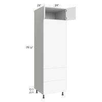 Milan White Matte 24x84 Combo Oven Cabinet