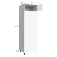Milan White Matte 24x84 Double Oven Cabinet
