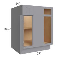 Grey Shaker 36" Blind Base Cabinet 