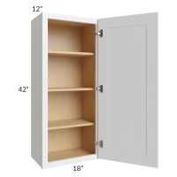 Lakewood White 18x42 Wall Cabinet