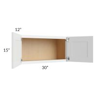 Lakewood White 30x15 Wall Cabinet 