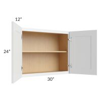 Lakewood White 30x24 Wall Cabinet 