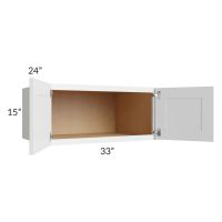 Lakewood White 33x15x24 Wall Cabinet